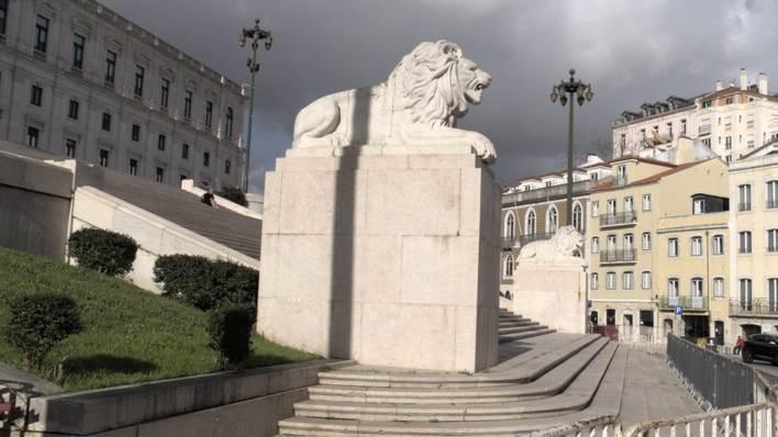 Plein voor het portugese parlement